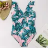 Folha de marca impressão menina um pedaço de banho meninas meninas meninas crianças swimwear crianças beachwear criança natação terno monokini a273