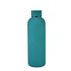 Insulated Water Bottle Macaron Color 304 Stainless Steel Outdoor Frosted WaterBottles Fashion Metal Vacuum Bottles sea ship WLL8841620642