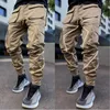 Luksusowe refleksyjne paski Men039s Spodnie moda wielopokomota Harem Hip Hop Pants Streetwear Grey Army Green Sweatspanci Hombre Cas8591604