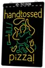 TC1536 Handtossed Pizza Bar Pub Light Sign Incisione 3D a doppio colore