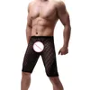 Men Mesh Shorts Male Home Short Clothes Men's Sexy Casual Knee-Length Transparent