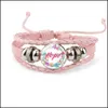 Braccialetti con ciondoli Gioielli Credi Speranza Fede Sogno Amore Avvolgimento in pelle per donne Uomini Lettera ispiratrice Bracciale rigido Moda fatta a mano