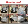 Okładki samochodowe Osłona Sun Shield Universal dla Smart Fortwo SUV Outdoor Cover Ciało Wodoodporne Anti-UV Autoodporne akcesoria