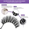 20 par Grube Fałszywe Rzęsy Mix stylu Faux 3D Mink rzęsy Wielowarstwowe Fluffy Soft Lash Extension Cruelty Free Fake Eye Lashes Makeup
