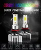 2PCS LED CAR FARÇO H7 H4 BULBA H8 H1 H3 H11 HB3 9005 HB4 9006 Lâmpadas de nevoeiro Automóvel 3000K 6000K 12000K