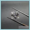 Loose Diamonds Smycken Kvadratisk Form Klart Kubik Zirconia Birthstones Factory Direct Top Quality Hine Cut Syntetic Diamond för att göra drop d