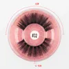 3D Vizon Yanlış Kirpik Kalın Sahte Lashes Makyaj Doğal Kirpik Göz Makyajı 10 Modelleri