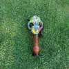 Hookahs silikon bong multicolor mask med akryl rökning rör olja rigg rök tillbehör glas för detaljhandel grossistfri typ