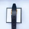 2021 اتجاهات مصمم حزام الجينز أزياء رجالي جلد الصلبة الرسمي الأسود السلس مزدوجة مشبك تصميم أحزمة وصناديق فاخرة 100-125 سنتيمتر