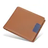 Wallets Men's Short Wallet Korean Version Of The Horizontal Multi-card Position Open Simple Soft Leather Thin