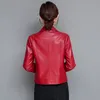 Moda japonesa jaquetas de couro macio primavera outono casaco curto motocicleta jaqueta de couro feminino fino outwear casual topos