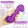 Kvinnlig sugande vibrator klitor Sucker klitoris stimulator Masturbator Nippel slickande tunga orala vuxna sexleksaker för kvinnor4174642