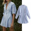 Klkxmyt primavera za vestido mulheres inglaterra estilo vintage button-up moda elegante vestidos de fiesta noche 210527