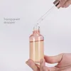 5ml 10ml 30ml 50ml 100ml Pink Glass Dropper Bottle Container Jar Pot Vials For Essential Oils Eyes Sample Drops Dropping Refillable Bottles