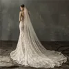 Veli da sposa Velo da sposa lungo con perle Pettine da sposa cattedrale a uno strato con perline per accessori in avorio bianco1920197