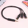 Câble répartiteur audio 3,5 mm 3 câble auxiliaire femelle à mâle pour iPhone Samsung Lecteur MP3 Casque Guitare Jack 3,5 mm HUB Spliter Extender Line