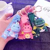 Mignon dinosaure porte-clés porte-clés dessin animé animal chaîne voiture sac pendentif poupée PVC cadeaux pour enfants 0294
