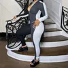Winter Jumpsuits Black Bodysuits Sexy Outfits For Woman Rompers Bodycon Clothes Overalls Clubwear M20Q08591 210712