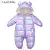 nés enfants hiver bébé vêtements imperméable barboteuse pour fille garçon combinaison coton salopette enfants costume vêtements pour bébés 220106