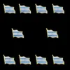 10 шт. 3D Израиль Флаг Брошь Размахивая Значок Металлический Галстук Причал Шляпа Отворотный ПИН Броши Аксессуары