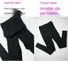 Outdoor Sex Spodnie dla Kobiet Spódnica Bawełniana Chuda Wysoka Talia Legginsy Kobiet Open Croth Bluzy Black Spodnie Plus Rozmiar 211204