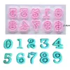 66 stks / set nummer hoofdletter cookie cutter schimmel fondant taart decoratie gereedschap mallen