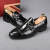 Misalwa Oxford Homens Casual Dress Sapatos PU Partido De Couro Noivo Do Noivo Do Casamento Cavalheiro Britânico