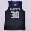 Vin Kansas State Wildcats Basketball Jersey NCAA College Keyontae Johnson Markquis Nowell Tomlin Beasley Desi Sills David Nguessan Cam Carter Ismael Massoud Green