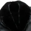 남성용 모피 가짜 패션 겨울 코트 남자 두꺼운 가죽 밍크 헤어 칼라 재킷 캐주얼 싱글 브레스트 망 고품질 플러스 크기 M-4XL