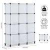 2022 Shoe Holders Storage Boxes 12 Cube Organizer with Doors,Cubes Portable Closet Wardrobe Armoire DIY Modular Cabinet Shelves for Clothes Books Shoes Toys