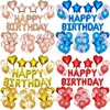 Joyeux anniversaire ballon ensemble décoration de fête en forme de coeur en forme d'étoile anniversaires lettre ballon en latex chambre décor Surprise BH6061 WLY