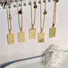 Designer Ketting Luxe Sieraden Zodiac Voor Vrouwen Vintage Rvs Taurus Waterman Aries Boogschutter Kanker Constellation Teken