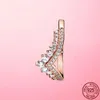 Cluster Anneaux 925 STERLING Silver Women Ring Princess Wishbone Finger pour la bande de mariage Engagement Fine Bijoux Anel Gift5990301