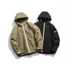 Japoński styl plenerowy zima gruba kurtka męska wiatrówka płaszcze płaszcze softshell kurtka wiatroszczelna tkanina podstawowa odzież dorywczo mężczyzna 210603