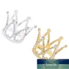 Mini coroa princesa topper cristal pérola tiara crianças ornamentos de cabelo para casamento festa de aniversário bolo de decoração ferramentas de decoração