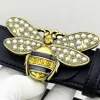 Belts for Women men Designer 38cm bee diamondstudded alloy big buckle black fashion luxury brand leather belt4736137