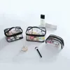 Bath PVC Waterproof Cosmetic Transparent Bag Women Make Up Case Travel Zipper Makeup Beauty Wash Organizer Toiletry Storage Kit 202211