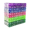 100PCS LOT DICE GAME10 COLALS ACRYLIC 6 SWAIN TRAPHERENT FOR CLUB Party Family Games 12MM328Y6145262