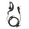 2 stift öronhuvudet PTT med mikrofon Walkie Talkie Ear Hook Interphone hörlurar för Baofeng UV5R Plus BF-888S UM K / M-kontakt