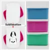 Sublimation Bento Box Skons Box для взрослых Детские портативные закуски для хранения ящики Удобная коробка BPA без продуктов питания материал RRA11649