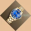 APK007 MENS Automatiska klockor Ceramics Bezel Men tittar på Gold Wristwatches Herrklassen Mäns present Sub Wristwatch Discount 290F