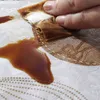 Nappe en dentelle PVC imperméable à l'huile tissu rond imprimé couverture de salle à manger pour la décoration de fête de mariage 211103