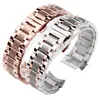 Watch Bands Curved End Stainless Steel Watchband Bracelet Straps 16mm 17mm 18mm 19mm 20mm 21mm 22mm 23mm 24mm Banding2869785