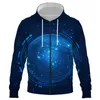 Moletons masculinos moletons masculinos de rua de streetwear Ai Intelligent Mulheres Mulheres crianças zíper imprimido 3d menino menina garotos Pullover longo