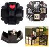 DIY Handmade Hexagon Surprise Explosion Box Scrapbook Photo Album Boîte-cadeau de mariage pour anniversaire Valentine Noël Coffrets cadeaux 210402