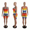 Summer clothing Women Rompers plus size 3XL striped shorts Jumpsuits sexy stripe bodysuits Casual skinny Overalls Sports leggings DHL 3386