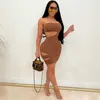 Off Ombro Bodycon Vestido de Verão Mulheres Strapless Hollow Out Backless Club Party Mini Bandage Sexy Elegante Feminino Vestidos 210526