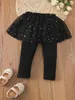 Leggings 2 in 1 Baby Star Mesh LEI