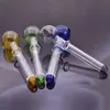 Meilleur Handcraft Pyrex Glass Oil Burner Pipe 4.8inch Fumer Main Pipes Pipe en verre coloré pour dab rig bong moins cher
