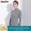 Kazak Kazak Kadın Kış Balıkçı Yaka Örme Tops Kadın Triko Flare Sleeve Pull Jersey Mujer Invierno Jumper 210428 Için